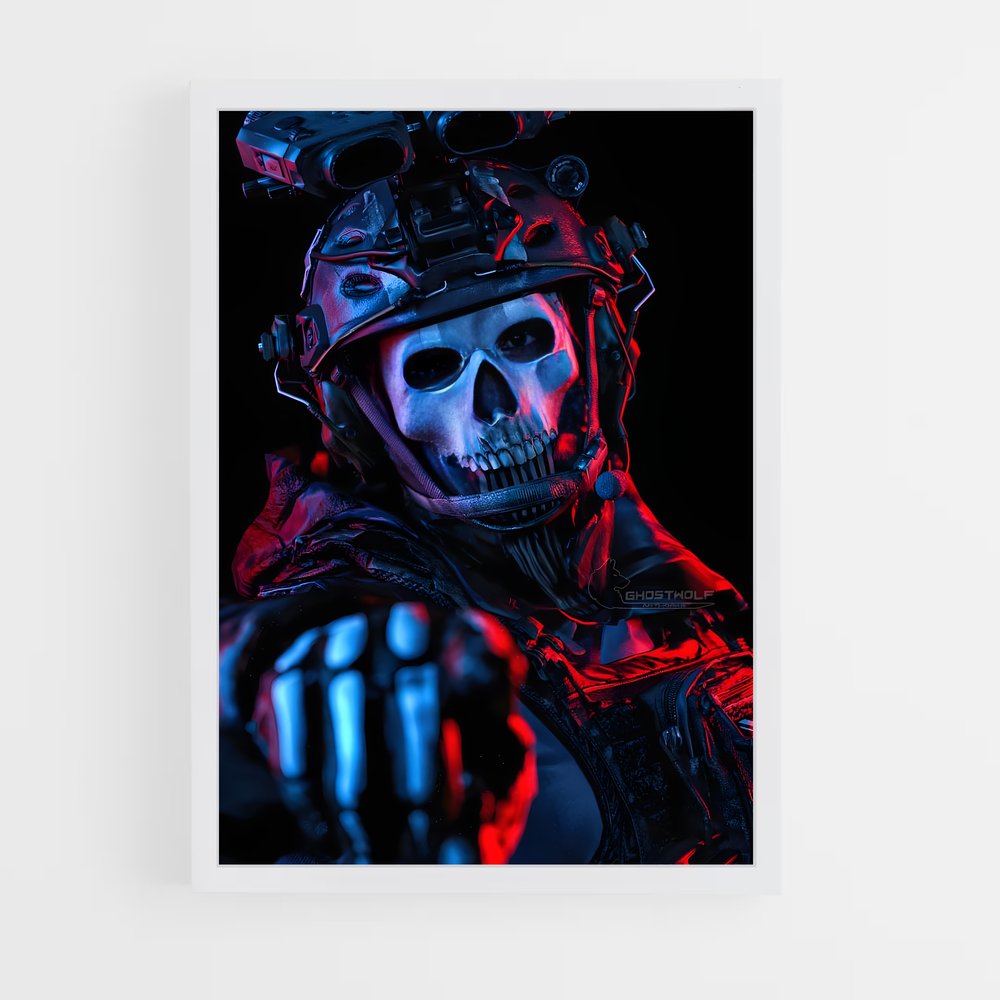 Poster Guerrier Squelette – affiche Call of Duty (vue 3)